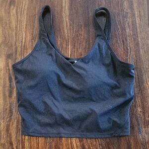 Black Everyday Sports Bra Crop Tank - Women